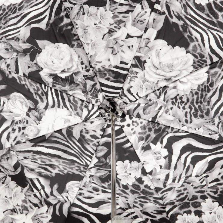 ομπρέλα | PASOTTI 189n 9c458-9 p34 - ομπρέλα animalier με ασημένια τριαντάφυλλα 2N6B8422 για άνδρες και γυναίκες